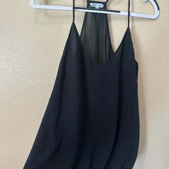 Naked Zebra Black Camisole Top - Picture 1 of 4